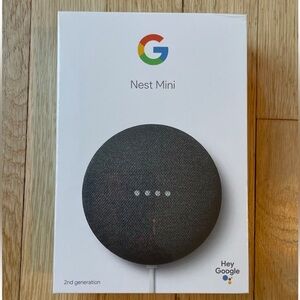GOOGLE NEST MINI 2nd generation Charcoal - SEALED UNOPENED